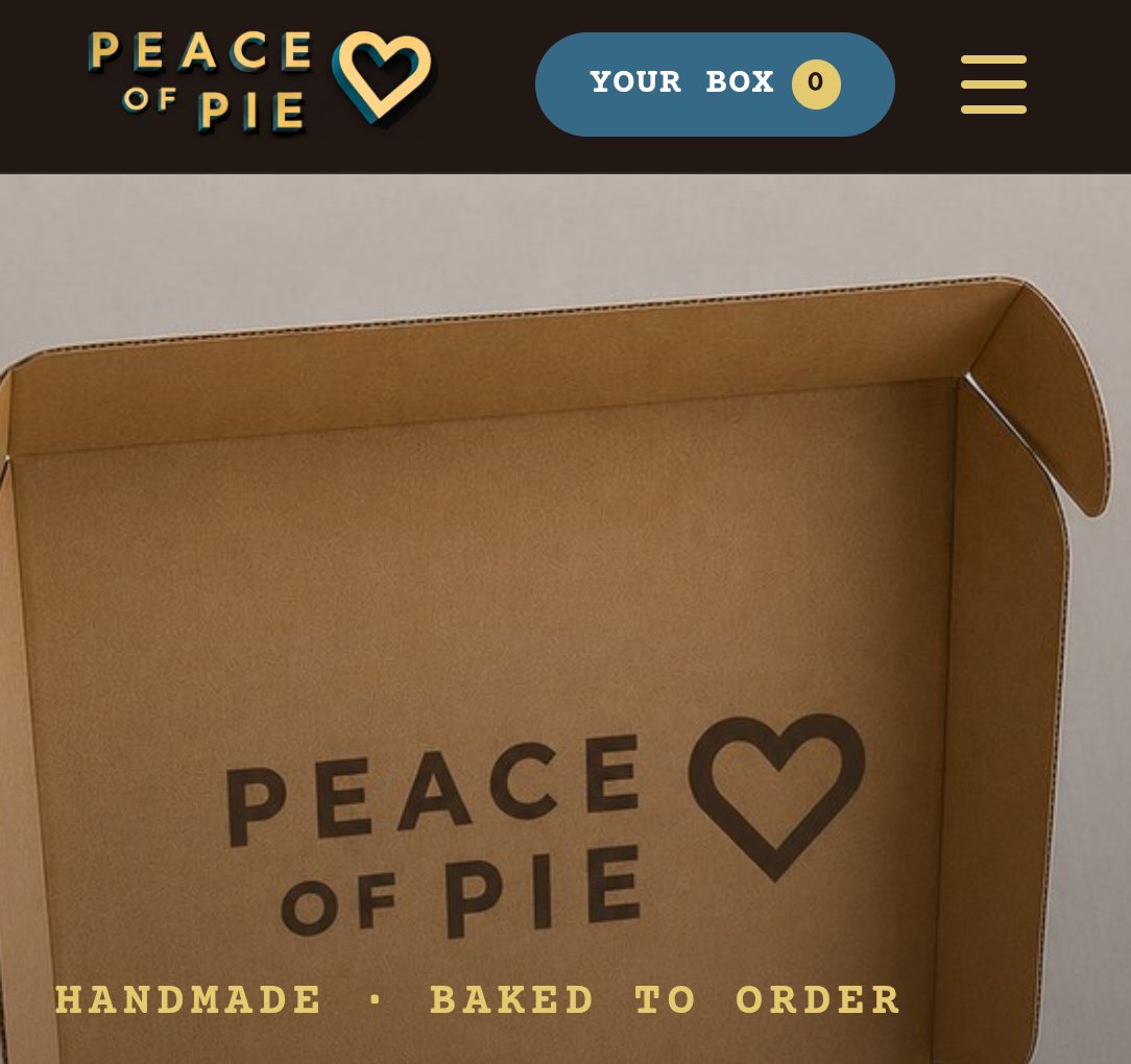Peace of Pie website
